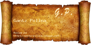 Gantz Polina névjegykártya